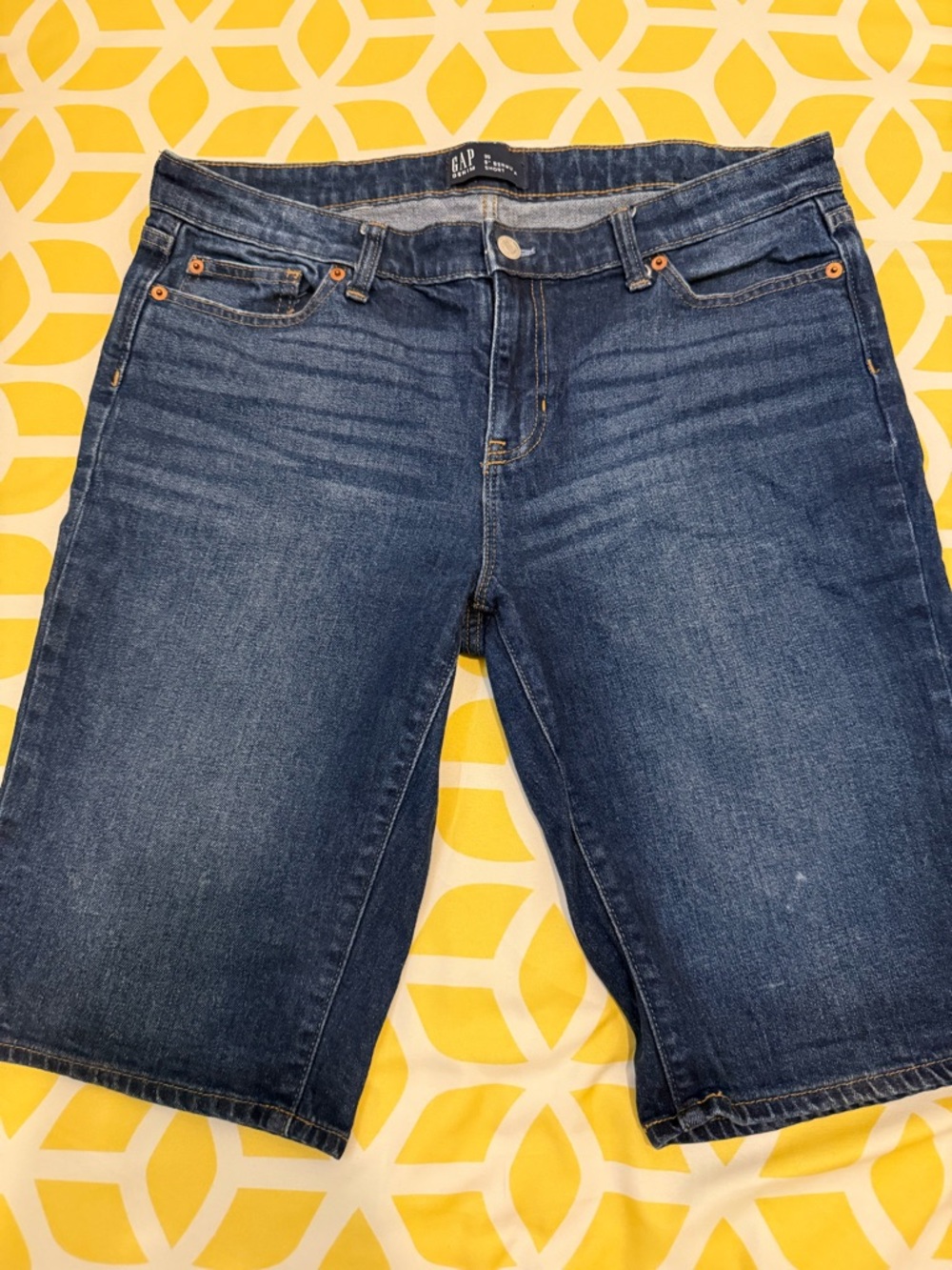 GAP Women's Dark Blue Denim Shorts Bermudas